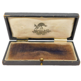 Faux Leather Spencer & Co. Masonic Jewellery Box Antique c1920 Art Deco