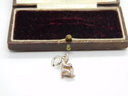 Sterling Silver Aquarius the Water Bearer Charm Pendant Vintage c1970