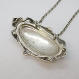 19th Century Victorian Silver Plated Brandy Decanter Label Antique c1880s