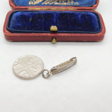 Sterling Silver Dug-Out Canoe Charm Pendant Vintage c1970