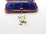 Sterling Silver Fish Supper Charm Pendant Vintage c1970