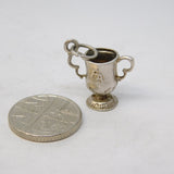 Sterling Silver FA Cup Football Charm Pendant Vintage c1970