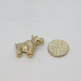 Sterling Silver Scottie Dog Scottish Terrier Charm Pendant Modern c1990s