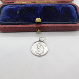 Sterling Silver Religious Monk Papal Charm Pendant Vintage c1970