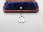 Sterling Silver Religious Monk Papal Charm Pendant Vintage c1970