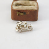 Sterling Silver Motor Car Charm Pendant Vintage c1970