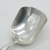 George IV Sterling Silver Deer Crest Tea Caddy or Sugar Spoon Antique 1824