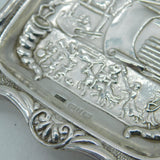 Victorian Sterling Silver Novelty Punch & Judy Pin Dish Antique 1893 Birmingham