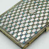 19th Century Sterling Silver, Pearl & Turquoise Aide Memoire Antique c1830s