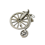 Sterling Silver Pennyfarthing Bicycle Charm Pendant Vintage c1970
