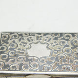 19th Century Russian .84 Silver Niello Enamel Snuff Box Antique c1880s