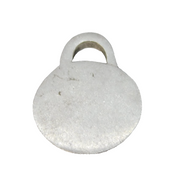 Sterling Silver Lock Style Drop Charm Pendant Vintage c1970