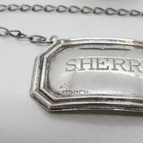 Sterling Silver Sherry Decanter Label Vintage 1990 Birmingham