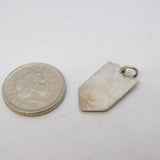 Sterling Silver Enamel Edinburgh Shield Charm Pendant Vintage c1970