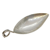 Elizabeth Morley George III Sterling Silver Leaf Form Tea Caddy Spoon Antique