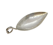 Elizabeth Morley George III Sterling Silver Leaf Form Tea Caddy Spoon Antique