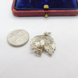 Sterling Silver Peacock Charm Pendant Vintage c1970