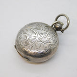Sterling Silver Floral Pattern Sovereign Holder Case Antique 1912 Birmingham