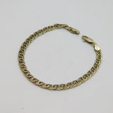 Italian Sterling Silver Fancy Link Chain Bracelet 18cm Length Modern c1990's