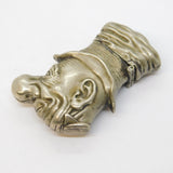 Victorian Silver Plated Mr Punch Novelty Vesta Case Antique c1890s