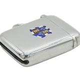 Edwardian Sterling Silver & Enamel St John's College, Cambridge Vesta Case