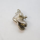 Sterling Silver Mouse in the Shoe Charm Pendant Vintage c1970s