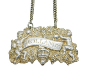 William IV Sterling Silver Hollands Gin Decanter Label Antique 1835 Birmingham