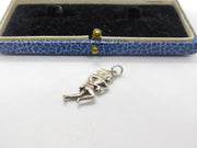 Sterling Silver Native American Warrior Charm Pendant Vintage c1970