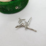 Sterling Silver Ballerina Charm Pendant Vintage c1970