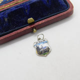 Sterling Silver and Enamel Koln Travel Shield Charm Pendant Vintage c1970