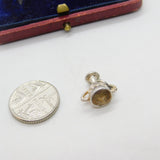 Sterling Silver Cup or Trophy Charm Pendant Vintage c1970