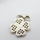 Sterling Silver Saba Lucky Clover Charm Pendant Vintage c1970