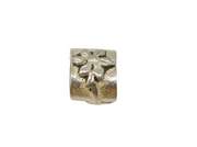 Sterling Silver Floral Charm Bead For Bracelet Vintage c2000