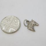 Sterling Silver Horse Head Charm Pendant Vintage c1970