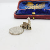 Sterling Silver Wedding Couple in the Church Charm Pendant Vintage c1970