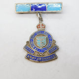 WW1 Sterling Silver & Enamel Royal Army Ordanace Corps Sweetheart Brooch