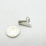 Sterling Silver Concert Harp Charm Pendant Vintage c1970