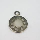 Gold On Sterling Silver Sporting Fob Medal Antique 1930 Birmingham