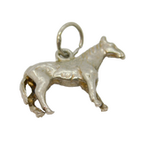 Sterling Silver Standing Horse Charm Pendant Vintage c1970