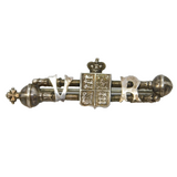 Queen Victorian Sterling Silver Diamond Jubilee Celebration Brooch Antique