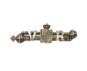 Queen Victorian Sterling Silver Diamond Jubilee Celebration Brooch Antique