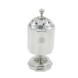 Early-Victorian Sterling Silver Crested Pepper Shaker Antique 1841 London