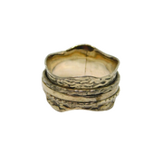 Sterling Silver Triple Patterned Bands Wavy Spinning Ring Modern c2000 Size R