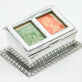 Sterling Silver Victorian Style Postage Stamp Box Vintage 2000 Sheffield
