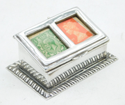 Sterling Silver Victorian Style Postage Stamp Box Vintage 2000 Sheffield