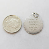 Sterling Silver St Christopher Travel Charm Pendant Vintage c1970s