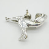 George III Cast Sterling Silver Sitting Greyhound Teapot Finial Antique c1820s