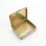 Napoleonic War Russian Silver Niello Snuff Box Antique c1815 Moscow