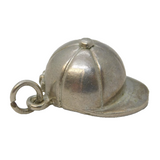 Sterling Silver Jockey Cap Charm Pendant Vintage c1970