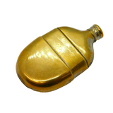 Victorian Brass Novelty Hipflask Vesta Case Antique c1880s